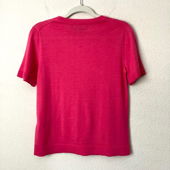 BUNDLE (3) Banana Republic 100% Merino Wool Short Sleeve Vibrant Sweater Tops - Picture 11 of 16